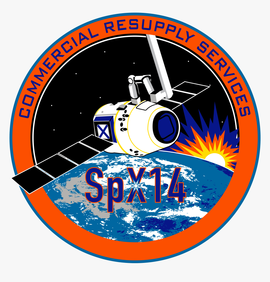 Spacex Crs-14 Patch - Spacex Crs-14, HD Png Download