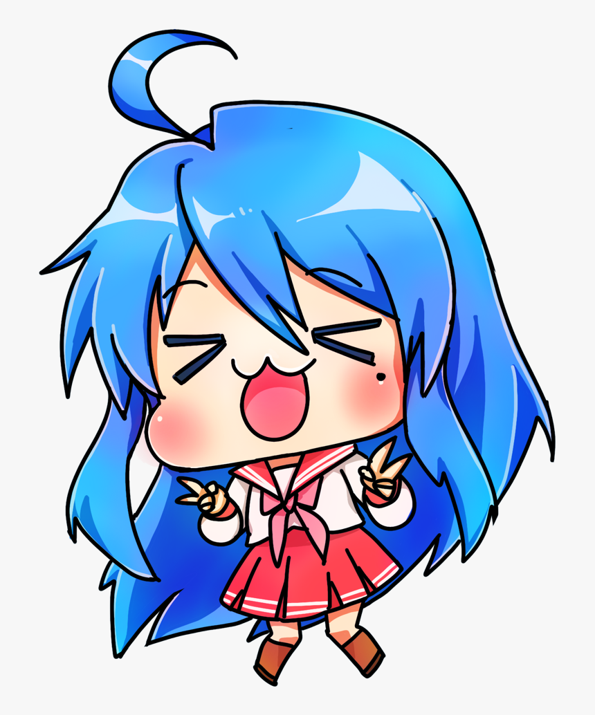 Chibi Konata - Cartoon, HD Png Download