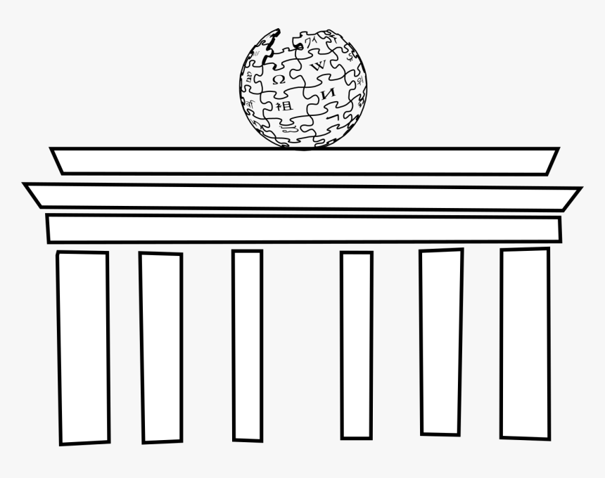 Wiki Brandenburgertor - Wikipedia, HD Png Download