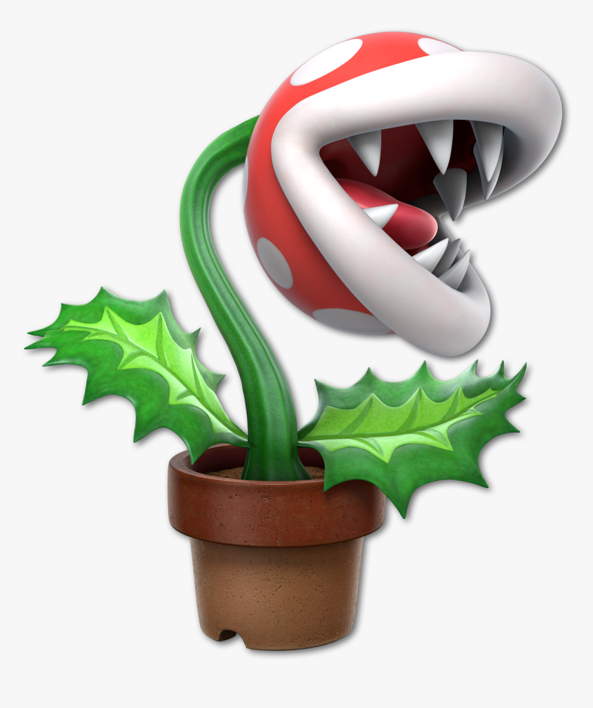 Piranha Plant Smash Render, HD Png Download