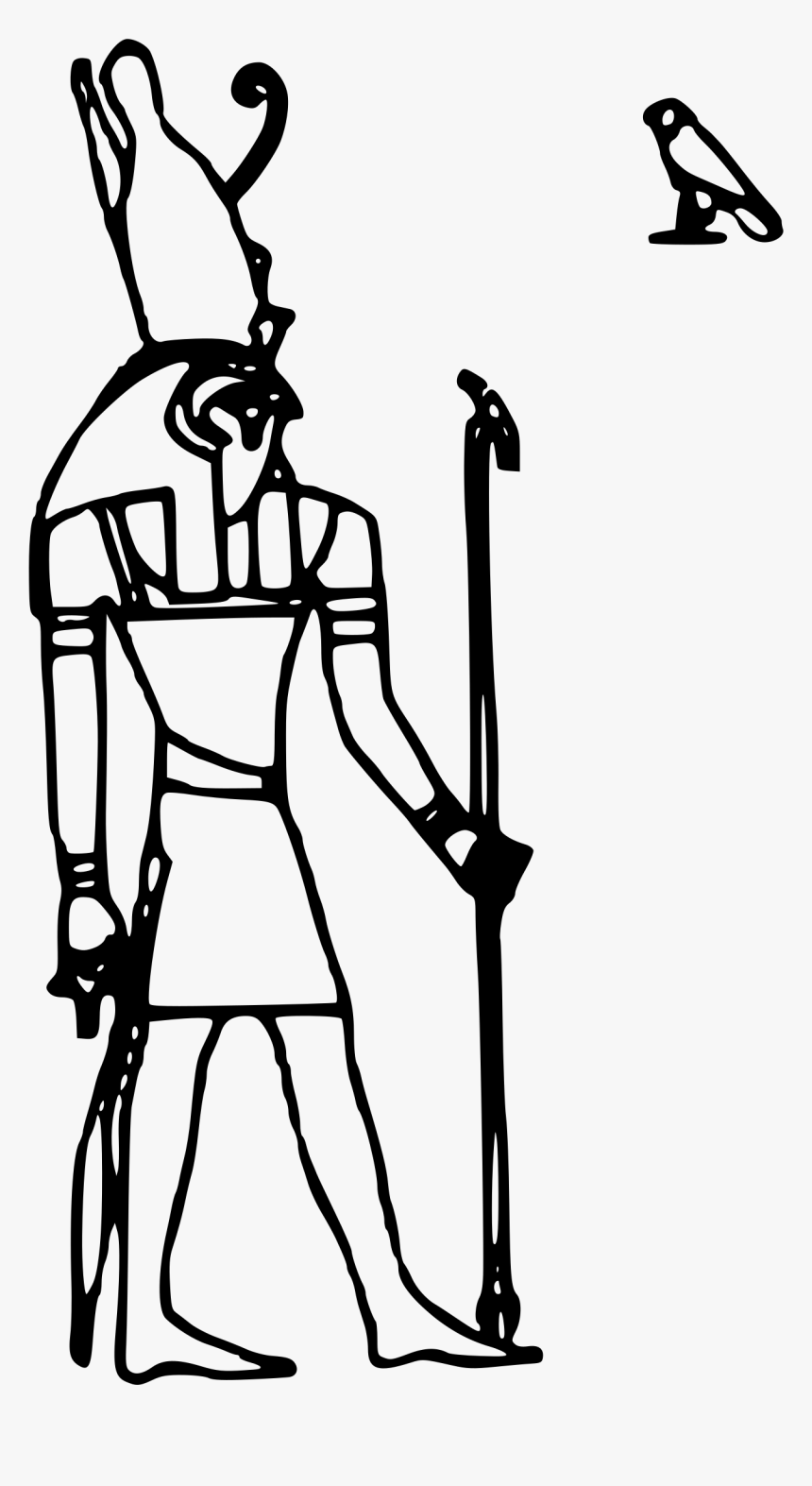 Horus Black And White, HD Png Download