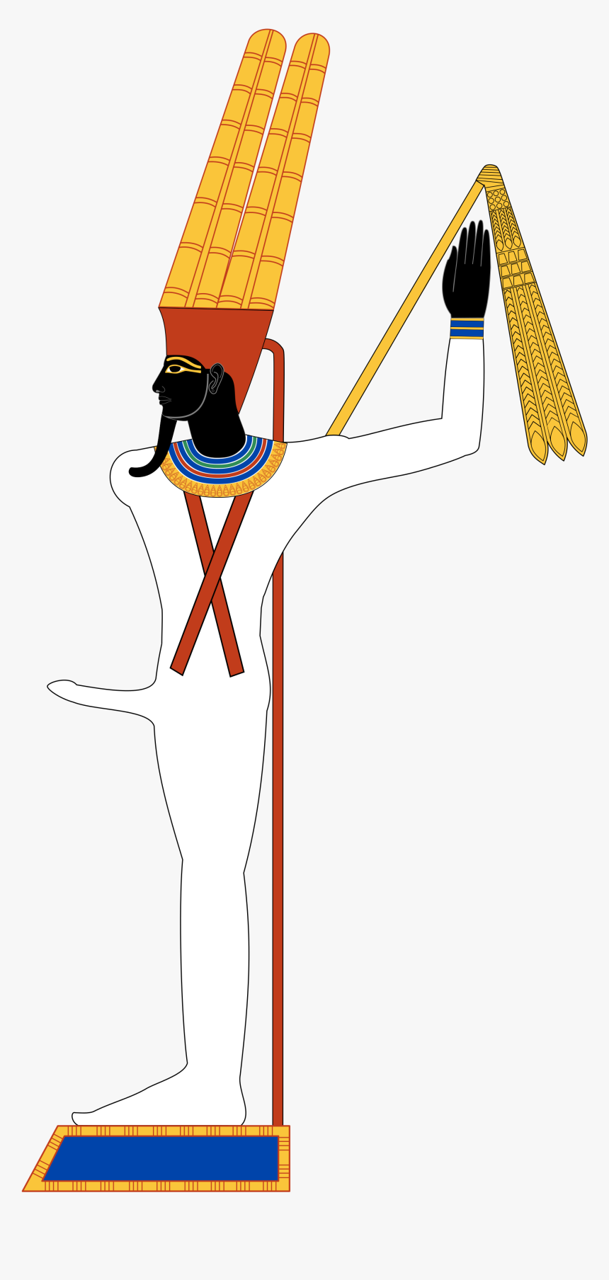Egyptian God Khem Min, HD Png Download