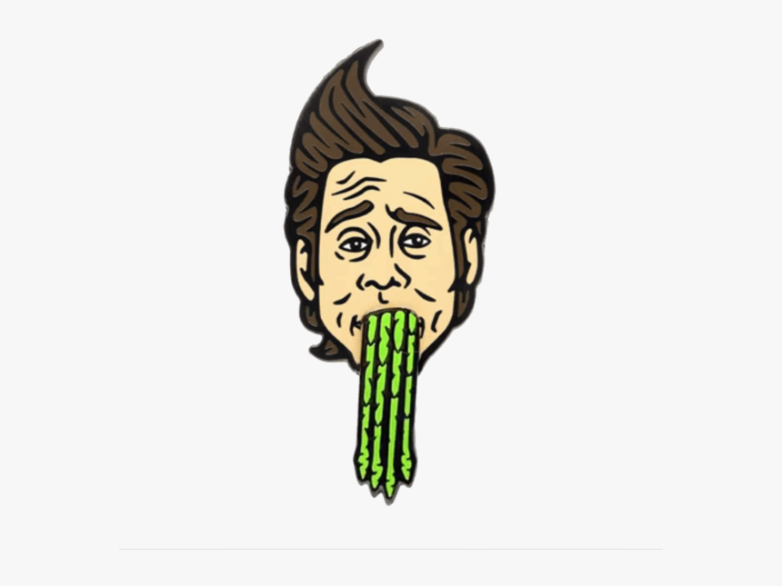 Ace Ventura Pin - Ace Ventura Face Asparagus, HD Png Download