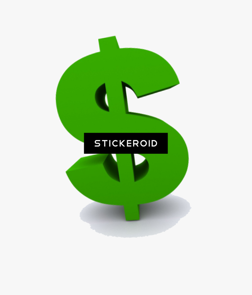 Green Dollar Symbol - Green Dollar Sign, HD Png Download