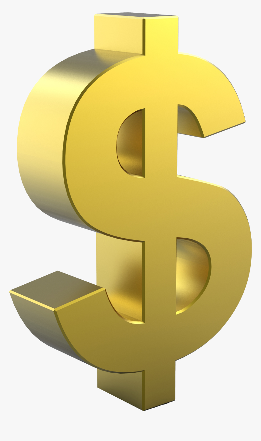 Dollar Sign Gold United States Dollar Dollar Coin - Transparent Gold Dollar Sign, HD Png Download