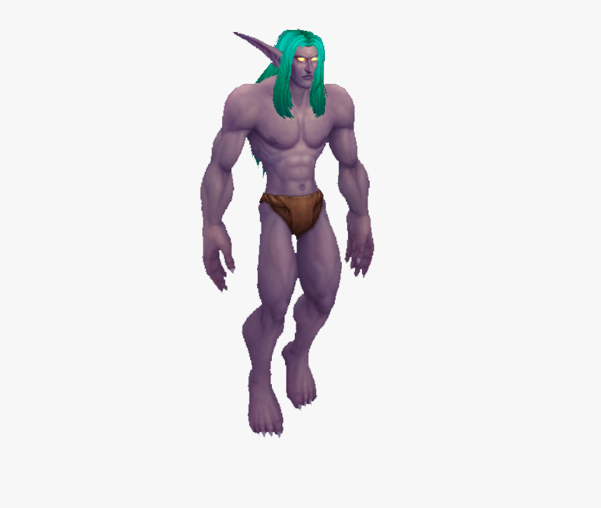Transparent Night Elf Png - Night Elf Warcraft Male, Png Download