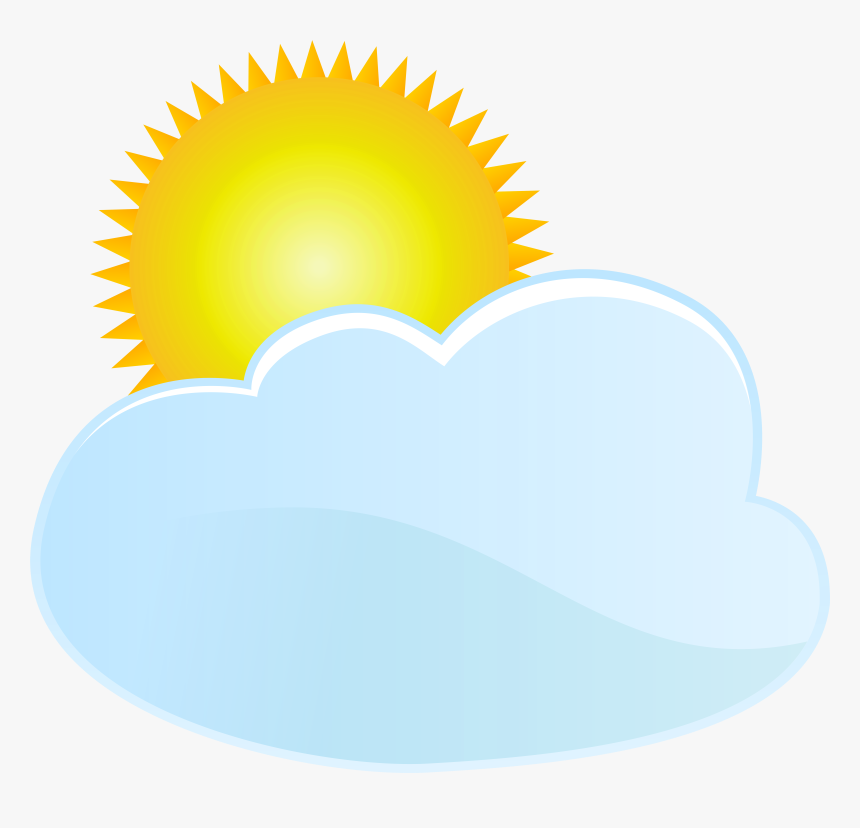 Cloud And Sun Weather Icon Png Clip Art, Transparent Png