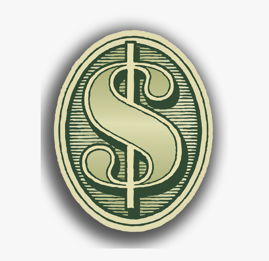Dollar Sign Engraving - Am Abundant, HD Png Download