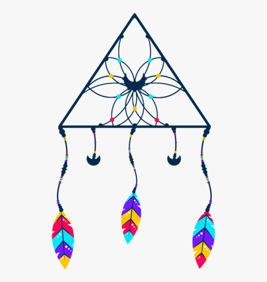 #triangle #dreamcatcher #boho #hipster, HD Png Download
