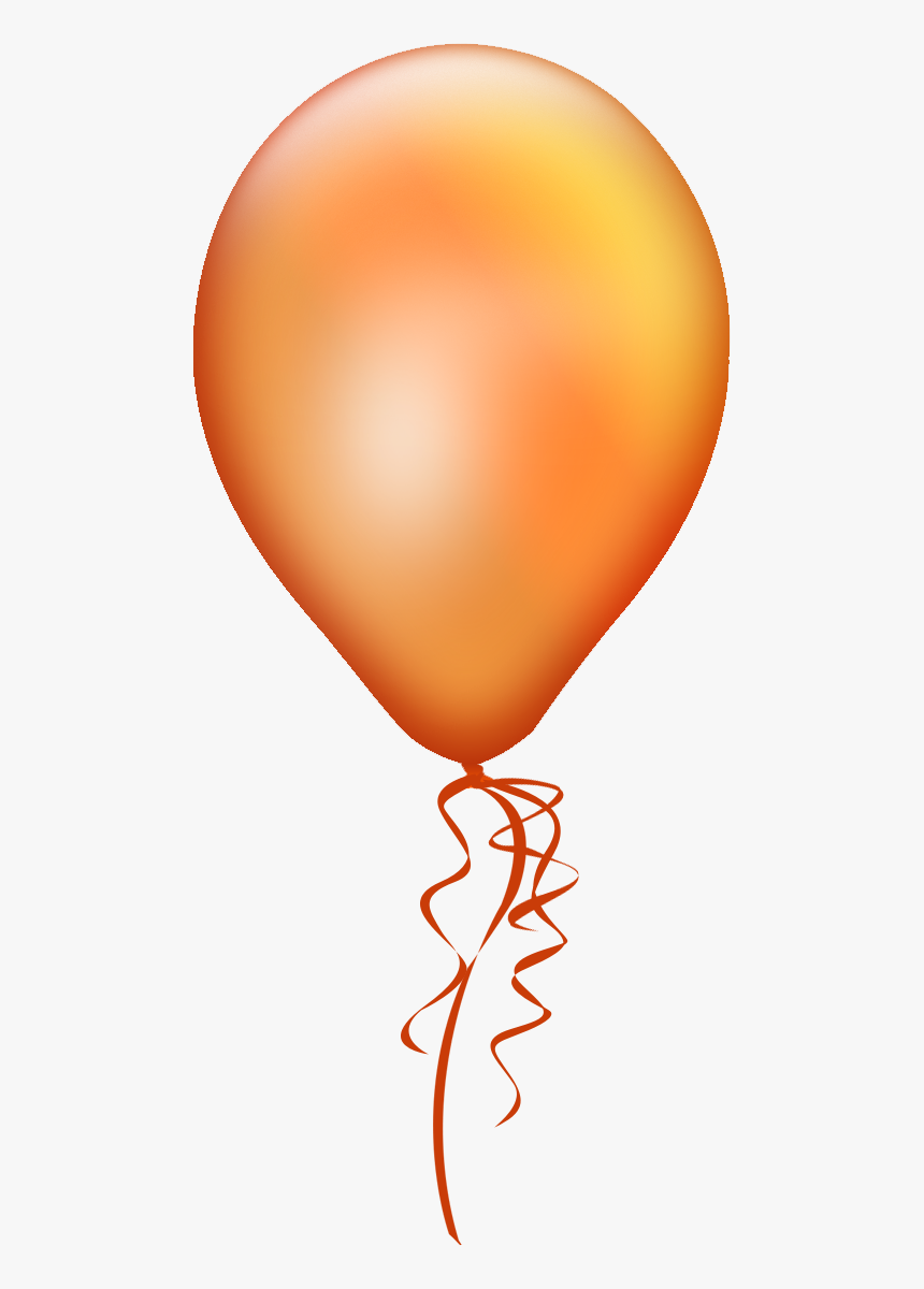 Transparent Clip Art Balloons - Orange Balloon, HD Png Download