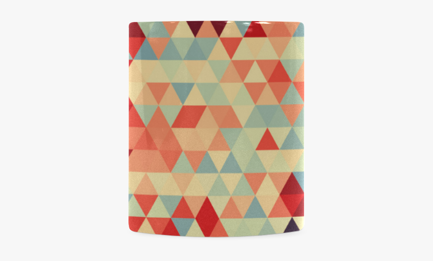 Modern Hipster Trinagles Pattern Red Blue Beige White - Construction Paper, HD Png Download