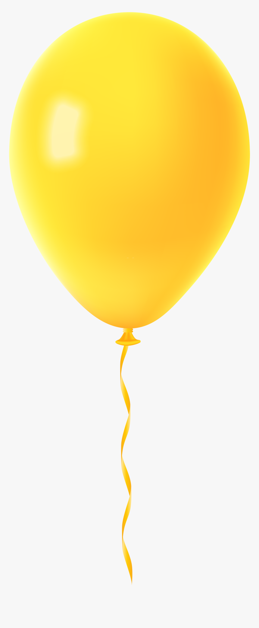 Yellow Balloon Png - Transparent Yellow Balloon Png, Png Download