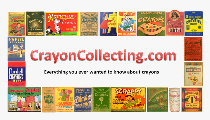 Crayon Collecting Banner Image 
 Src Index Files/image001 - Vintage Crayons, HD Png Download