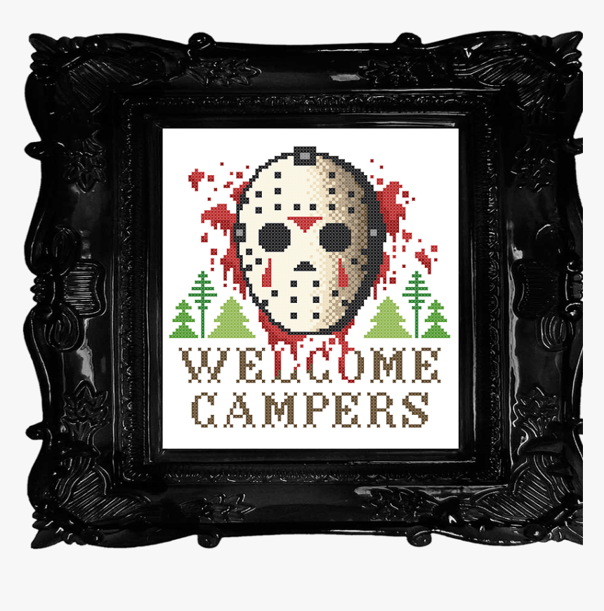 Jason Voorhees Cross Stitch, HD Png Download