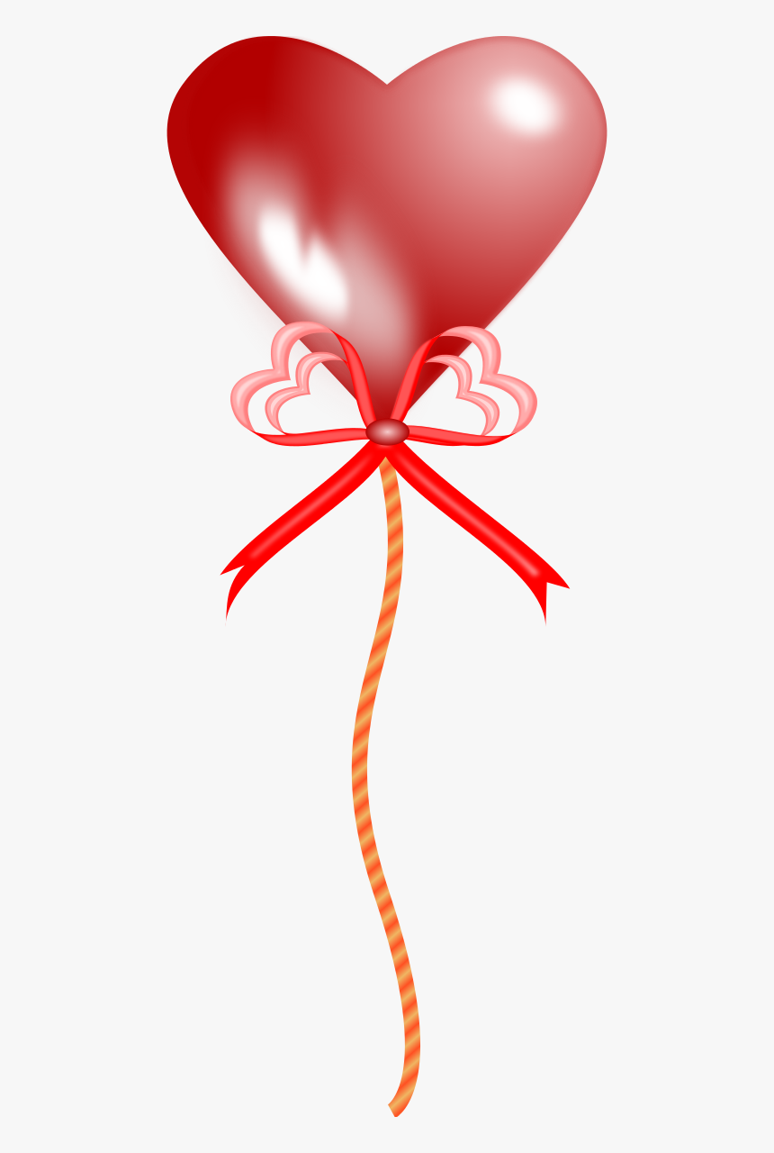 Transparent Orange Balloons Png - Heart Balloon, Png Download