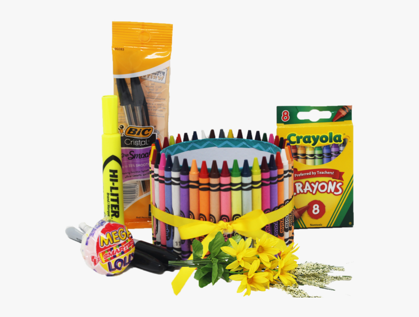 Teacher Appreciation Crayon Bouquet Contents - Baby Toys, HD Png Download