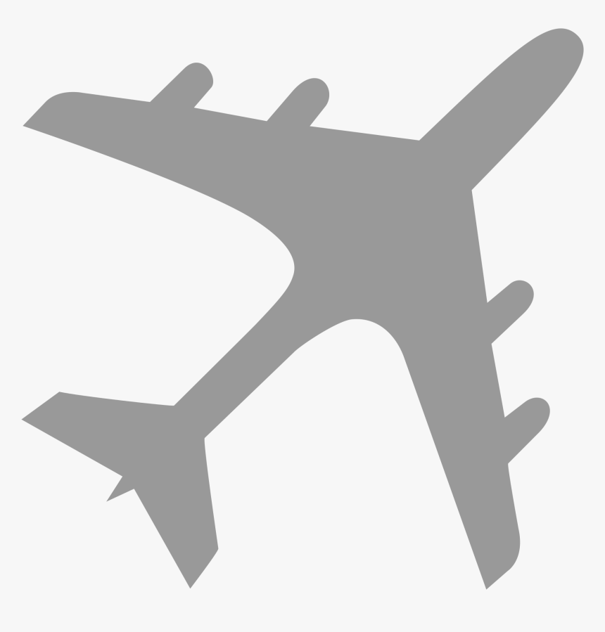 Airplane Png Clipart , Png Download - Transparent Background Silhouette Airplane Clipart, Png Download
