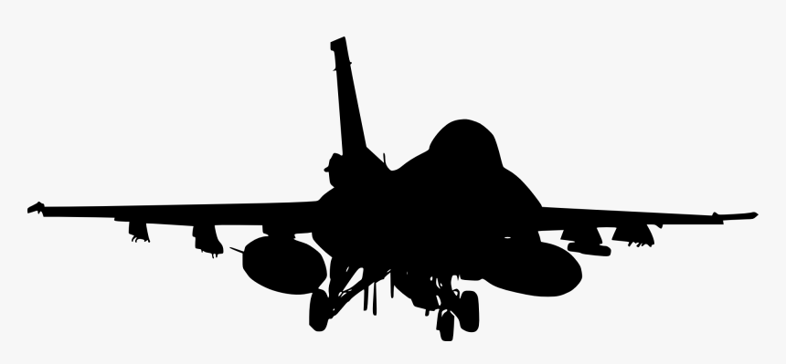 Silhouette Airplane Free Svg, HD Png Download