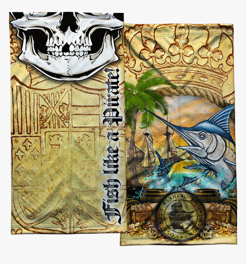 Fish Like A Pirate Face Shield - Frankfurt Pedralbes, HD Png Download