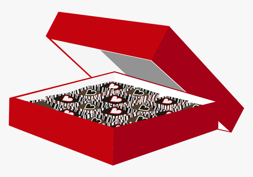 Graphic, Box Of Chocolates, Valentine, Chocolate, Candy - Chocolate Box Graphic, HD Png Download