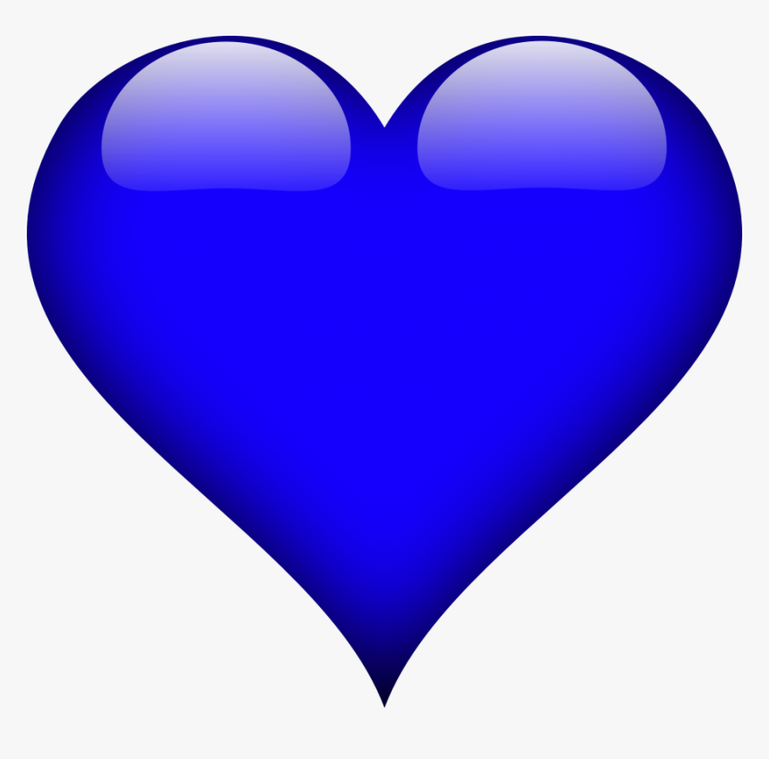 Blue Heart Png - Térkép Jelölő, Transparent Png