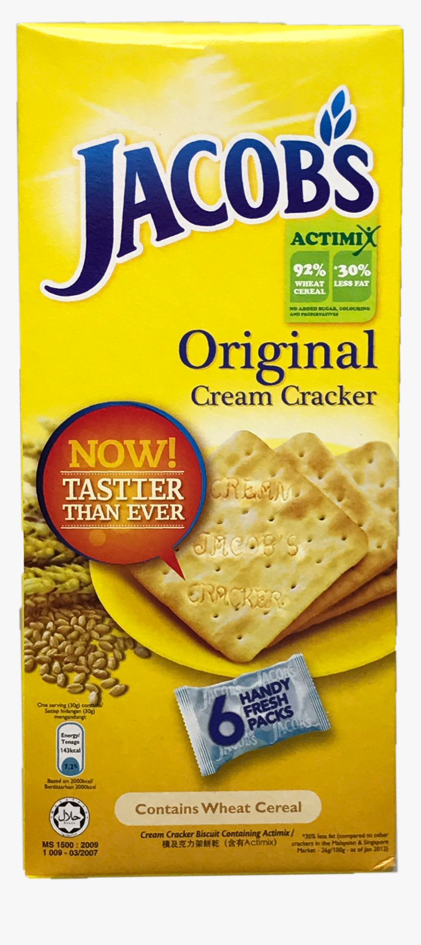 Jacob S Original Cream Cracker 8x30g 
 Title Jacob - Jacobs Original Cream Crackers, HD Png Download