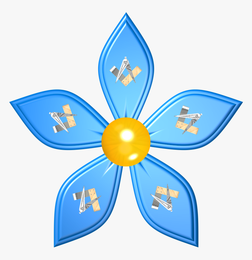 Clipart Not Perfect - Forget Me Not Masonic Symbol, HD Png Download