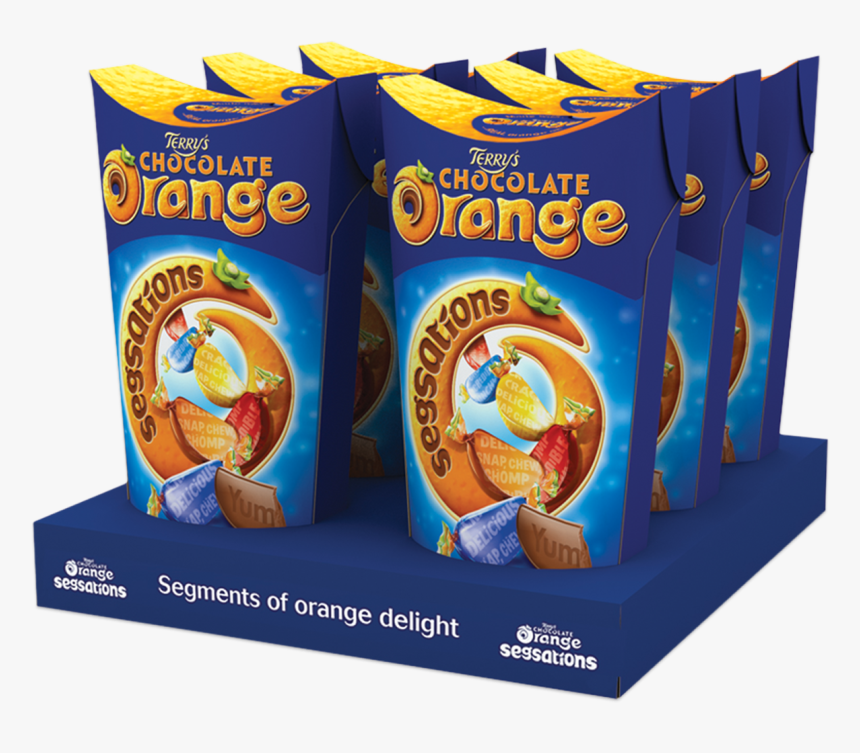 Terry S Chocolate Orange Segsations 300g - Terry's Chocolate Segsations Tin, HD Png Download