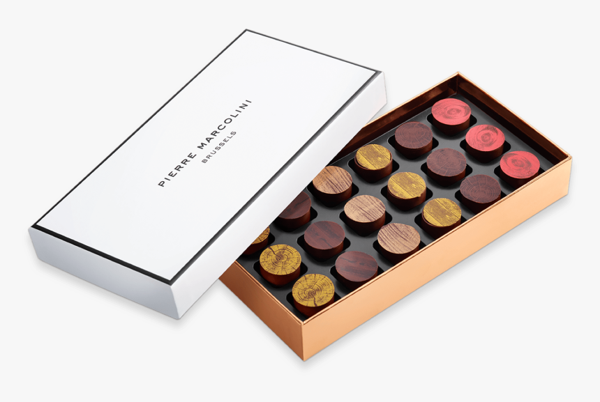 Box Of 18 Chocolates Rare Whiskies And Rums - Eye Shadow, HD Png Download