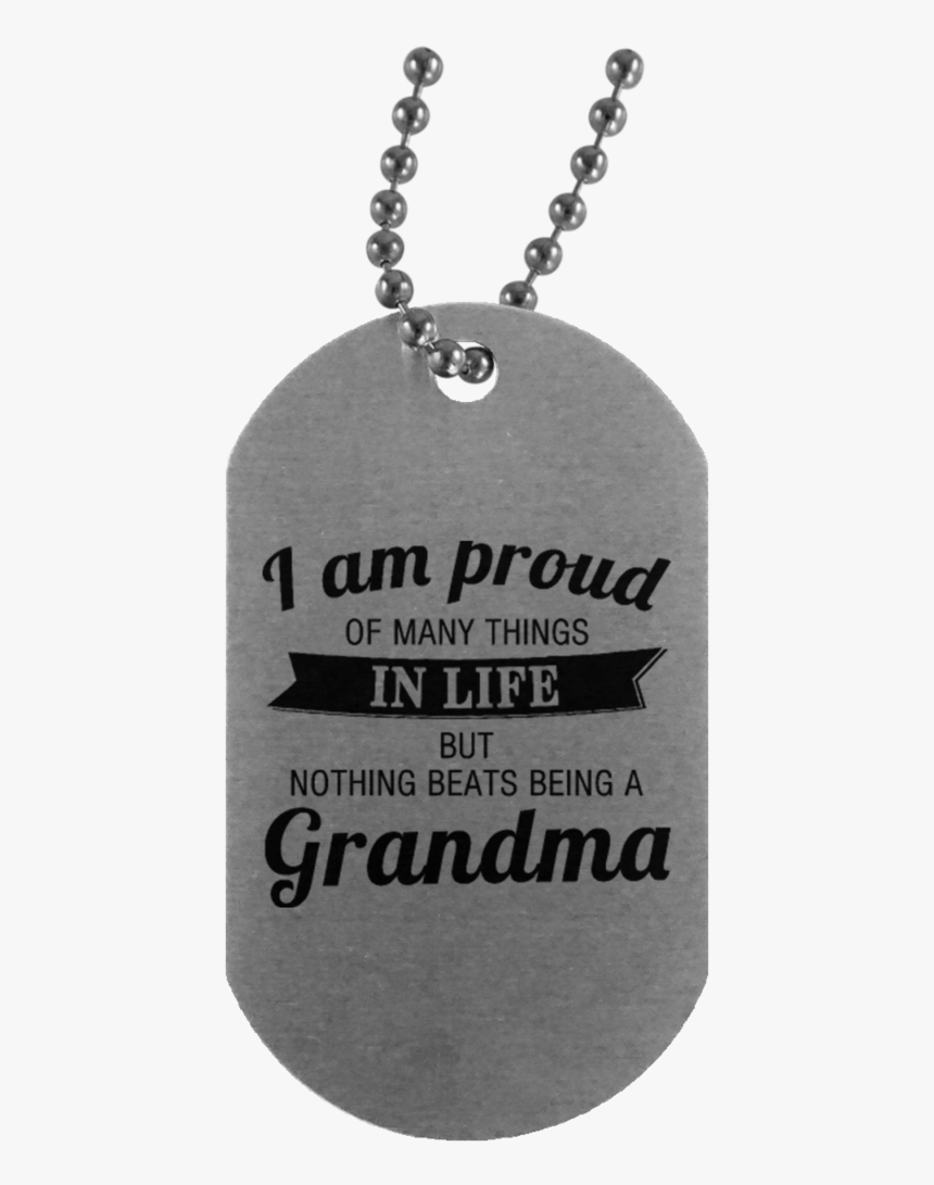 Om Un4004 Silver Dog Tag - Locket, HD Png Download