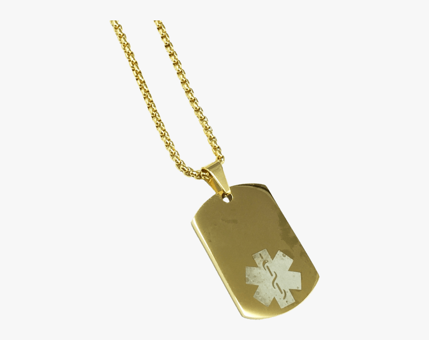 Medic Alert Gold Dog Tags, HD Png Download