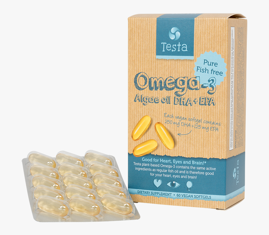 Algae Oil Omega-3 Dha & Epa - Penne, HD Png Download