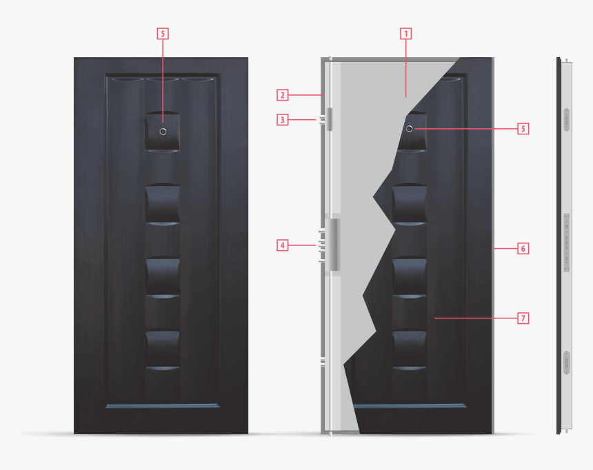 Shemi 137 P 1 - Външна Врата P 137, HD Png Download