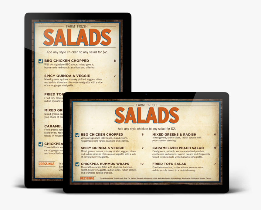 Chickenmenus4 Lightbox - Wood, HD Png Download