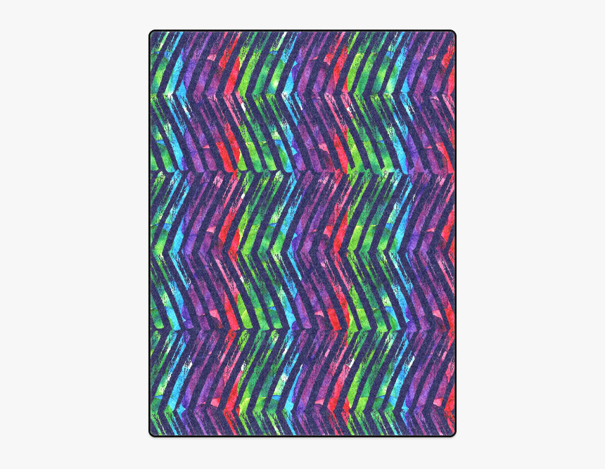 Colorful Oblique Lines Blanket 50 X60 - Modern Art, HD Png Download