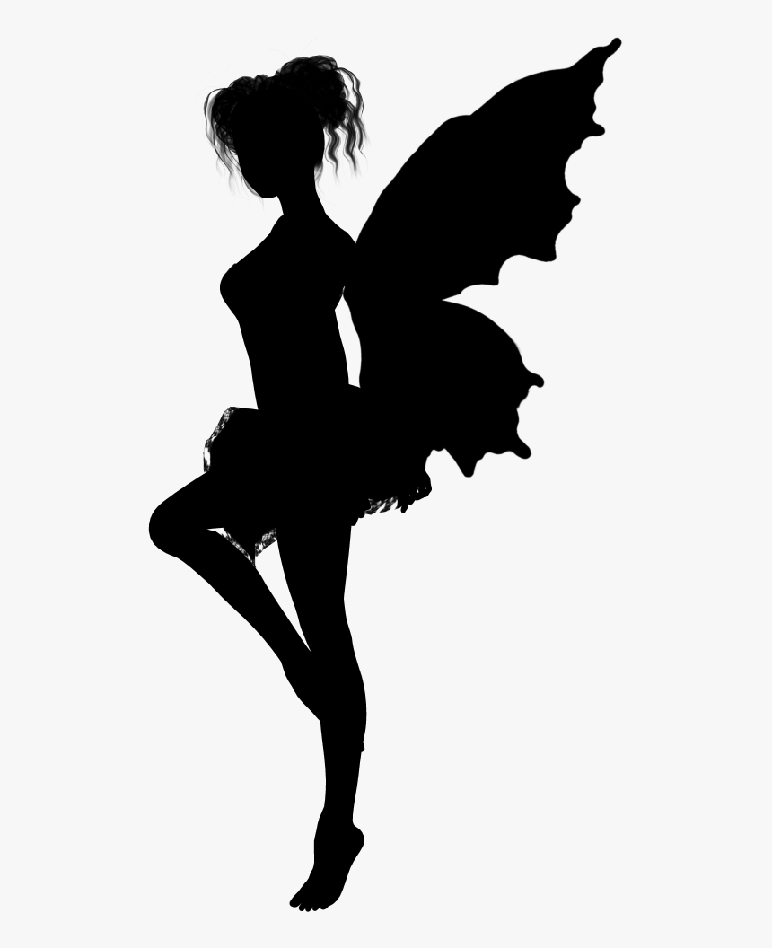 Fairy Tale Silhouette Clip Art - Fairy Silhouette Png, Transparent Png