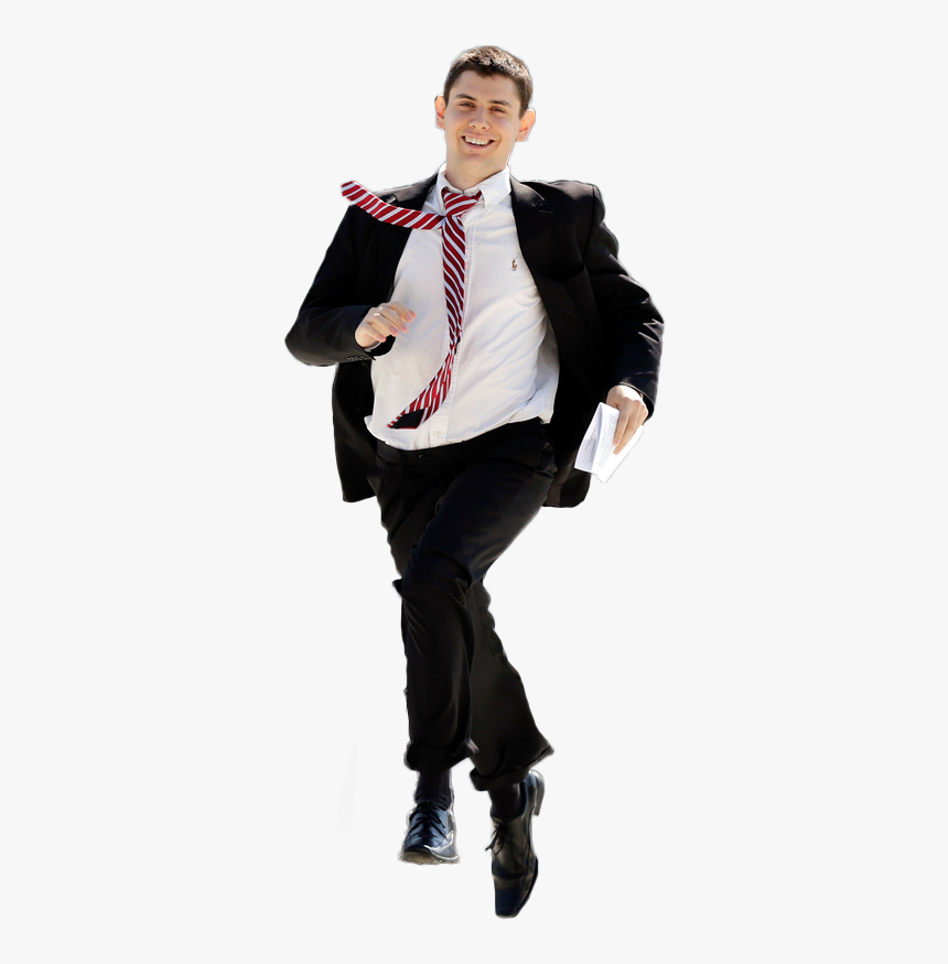 High Quality Men Suit Png Download - Man In Suit Running, Transparent Png