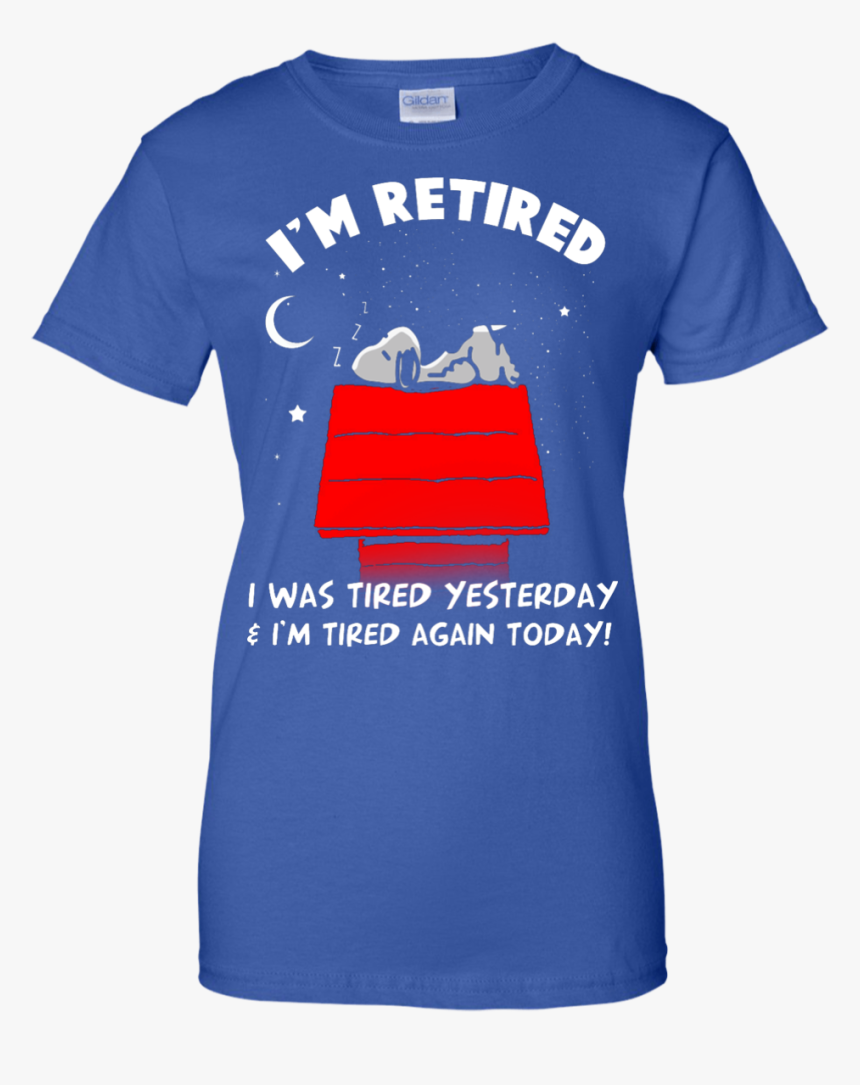 Transparent Snoopy Sleeping Png - T Shirt Im Retired, Png Download