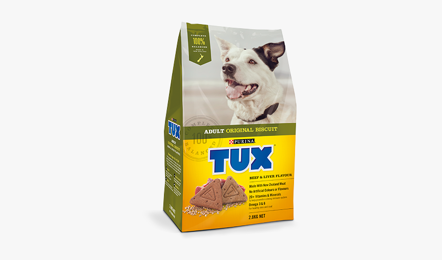 Adult Original Biscuit Beef & Liver Flavour Dog Food - Purina Tux Dog Biscuits, HD Png Download