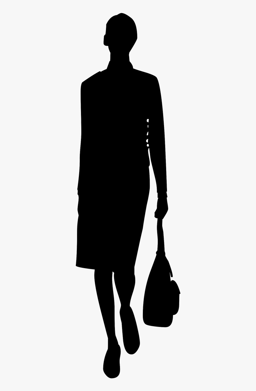 Business Woman Silhouette Png, Transparent Png
