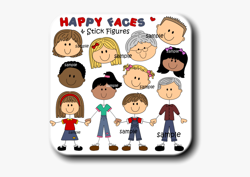 & Stick Figures Sample Sample Sample Sample Sample - Family Members Clipart Free, HD Png Download