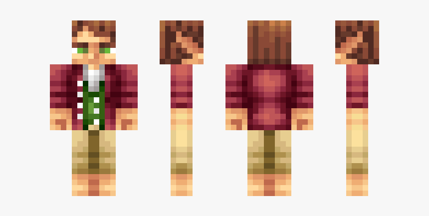 Biblo Bagins Minecraft Skin, HD Png Download