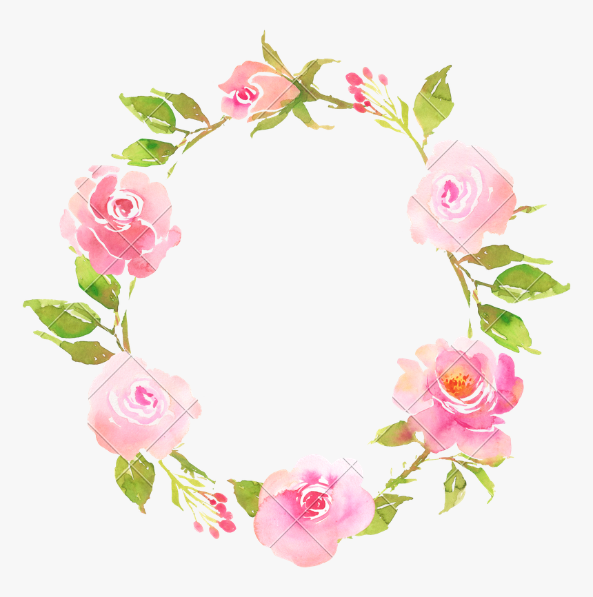 Flower Cliparts Transparent Country - Pink Flower Wreath Clipart, HD Png Download