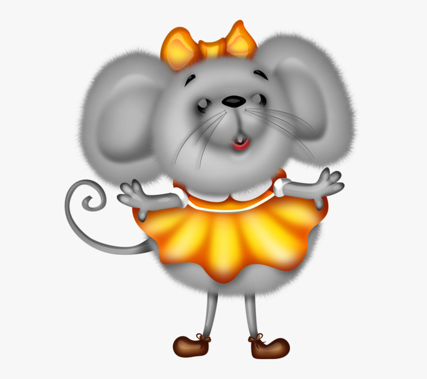 Clipart Rat Country Mouse - Cute 3d Souris Tubes, HD Png Download