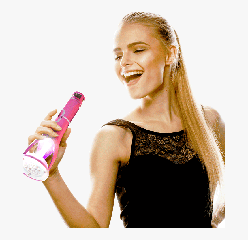 Rocket Mic Girl Singing - Rocket Микрофон, HD Png Download
