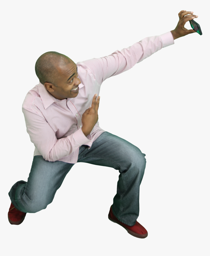 Selfie Man - Sitting - Sitting, HD Png Download