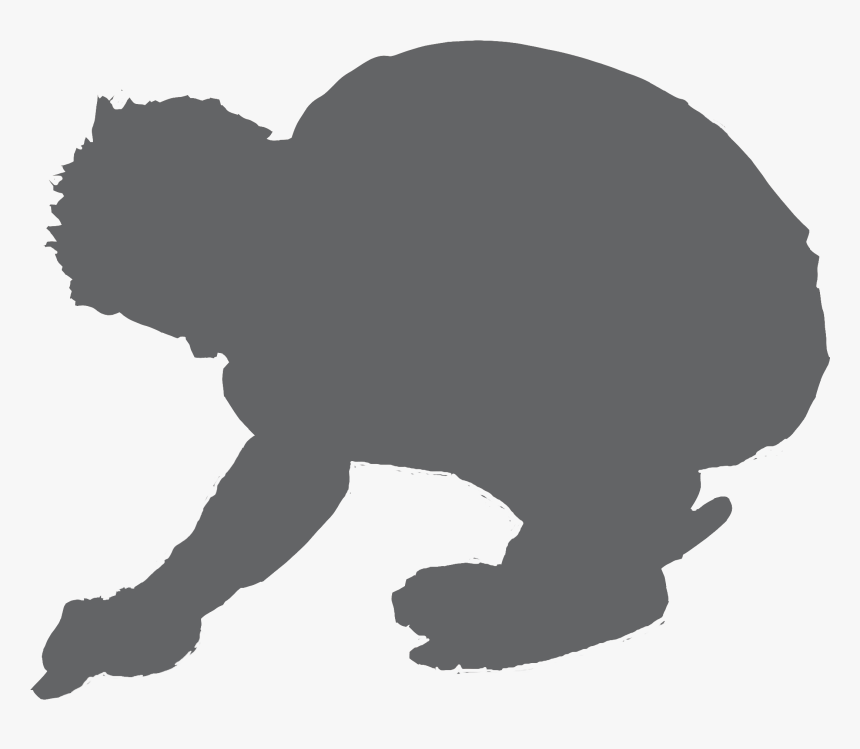 Man Crouch Grey - Man Crouched Down, HD Png Download