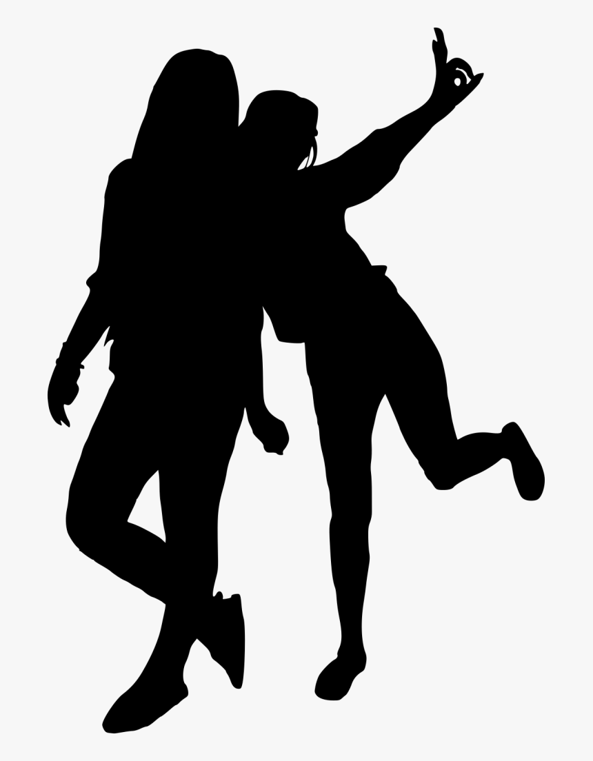 Portable Network Graphics Clip Art Silhouette Dance - Girls Silhouette Png, Transparent Png