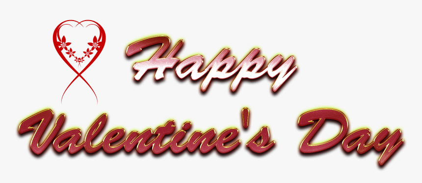 Happy Valentines Day Png Photos - Transparent Valentine Day Text Png, Png Download