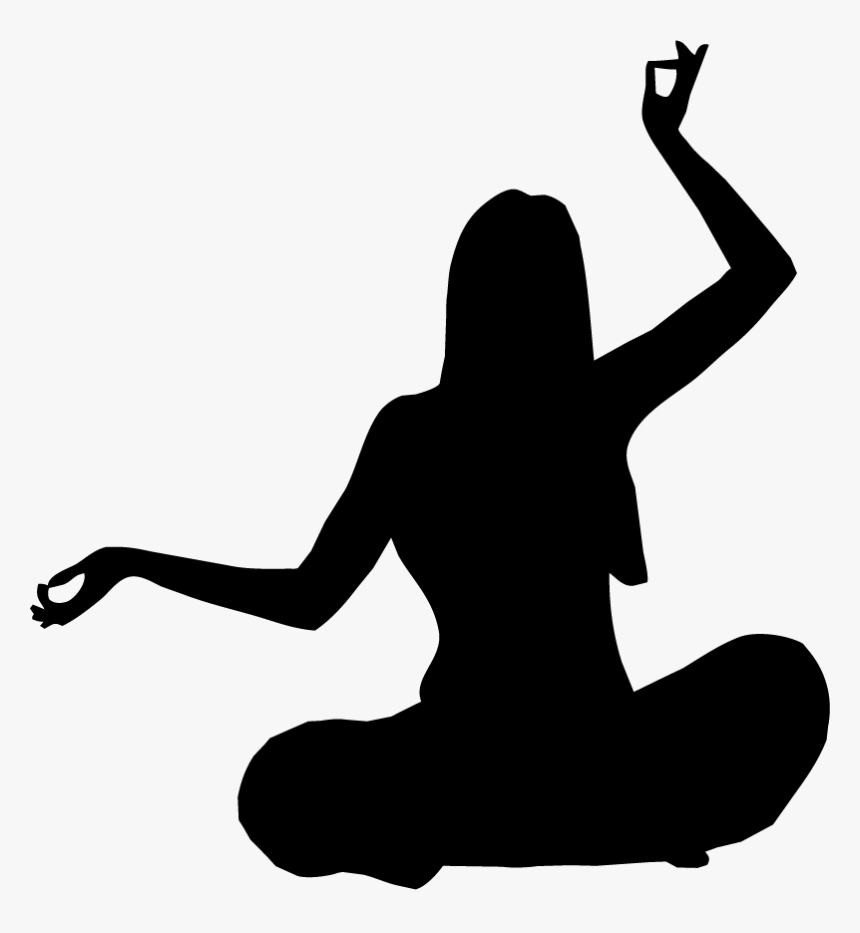 Силуэт Девушки С Поднятыми Руками, HD Png Download